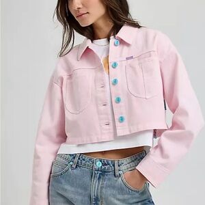 LEE X RUOHAN WANG CROP CHORE JACKET